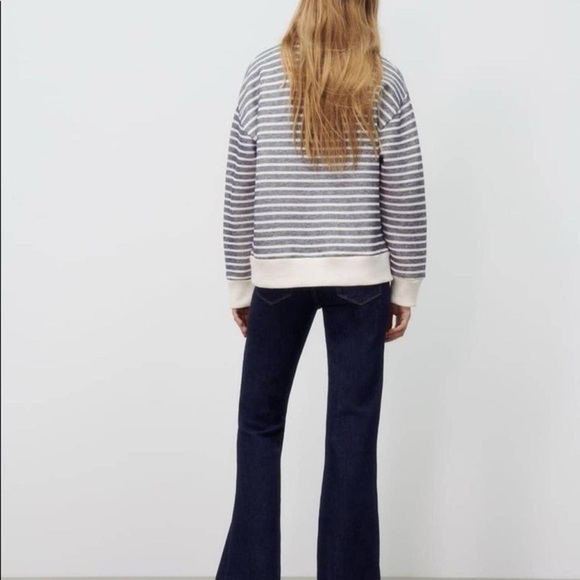 ZARA STRIPPED SWEATER - Picture 8 of 11